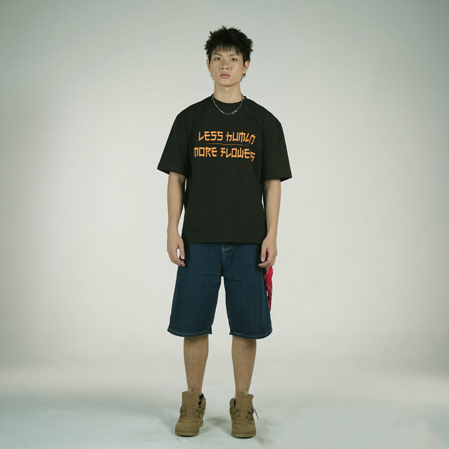 Less Human More Flowers Tee - Image 2
