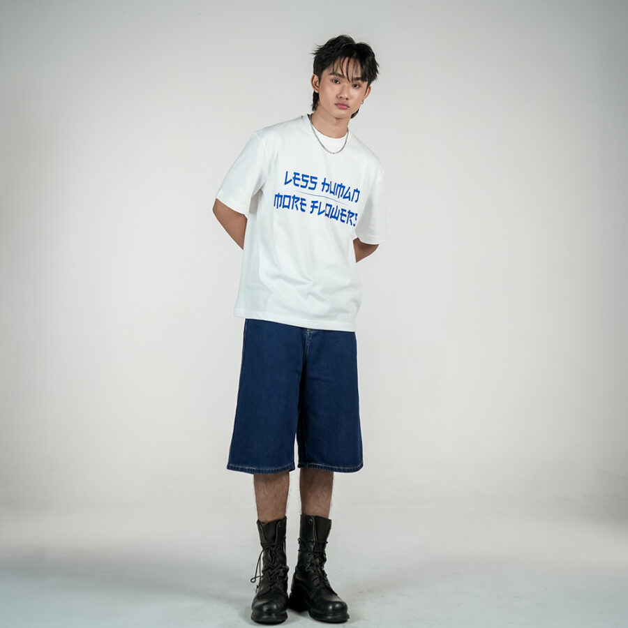 Less Human More Flowers Tee - Image 6